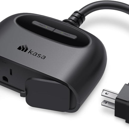 Smart Outdoor Plug, Dual Socket, WiFi, IP64, Works with Alexa & Google