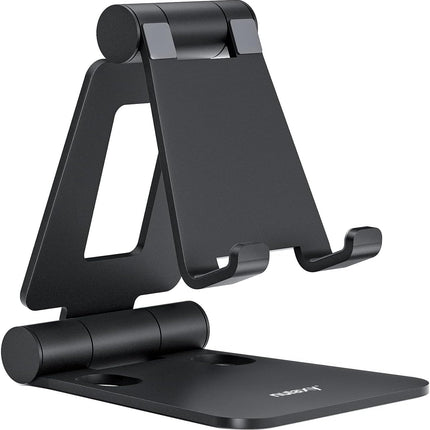 Dual Folding Phone Stand – Adjustable Desktop Holder for iPhone, Switch & All Phones