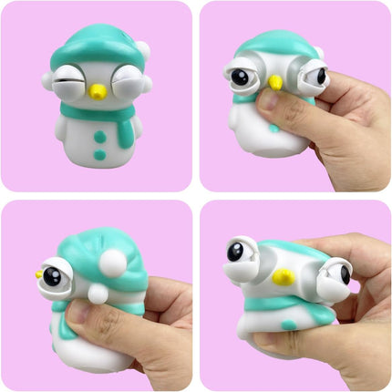 3-Pack Christmas Squeeze Out Eyes Toys – Fun Stocking Stuffers for Kids, Boys & Girls