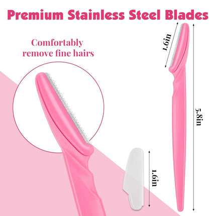 100 Pcs Eyebrow & Face Razors – Multi-Color Shavers for Women & Men, Safe for Beginners