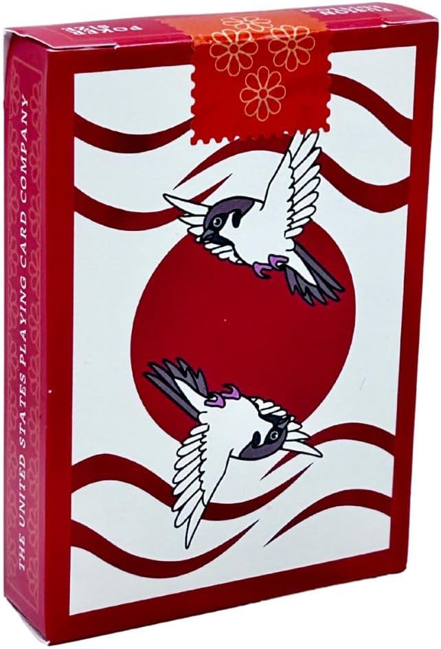 Bicycle Sparrow Hanafuda Fusion Playing Cards, Japanese Art Poker Deck, 52 Cards
