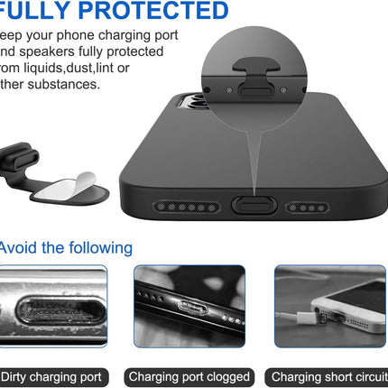 56-Piece USB-C Dust Plug & Cleaning Kit – Anti-Dust Covers, Brush & Mesh
