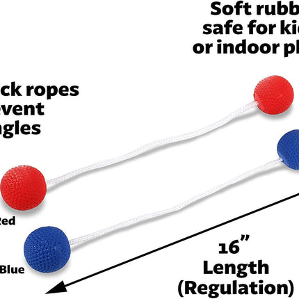 Ladder Toss Game Set with 6 Soft Bolo Balls & Carrying Case for Outdoors