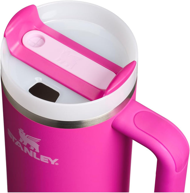 Travel Tumbler 30 oz with Straw Handle BPA Free Violet Blossom