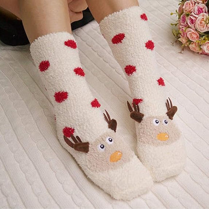 5 Pairs Cozy Women's Fuzzy Socks – Warm, Super Soft, Fluffy Winter Slipper Socks