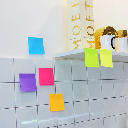 Sticky Notes 3x3 Inches Bright Colors Self Stick Pads 82 Sheets for Office Use