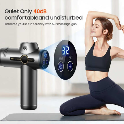 Mini Massage Gun with Heat Function for Full Body Muscle Relief & Relaxation