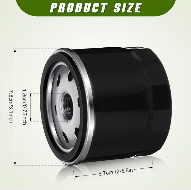 4PCS 12-050-01-S Oil Filter for Lawn Mower Engines, Generators & Tractors