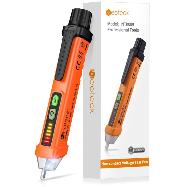 AC Voltage Detector Pen with Buzzer Alarm and LED Light for Wire Testing