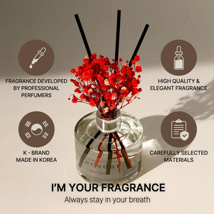 White Jasmine Reed Diffuser Set – 6.7oz Home Scent for Shelf & Bathroom Decor