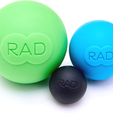 3-Pack Yoga Massage Ball Set for Deep Tissue & Myofascial Release Therapy