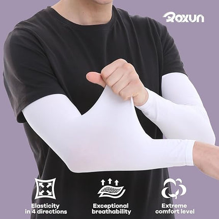 Cooling Arm Sleeves UV Sun Protection Compression Sleeves Men Women Sports