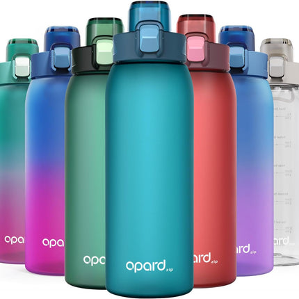 Zip 30 oz Tritan Water Bottle BPA Free Leakproof Flip Top Dishwasher Safe