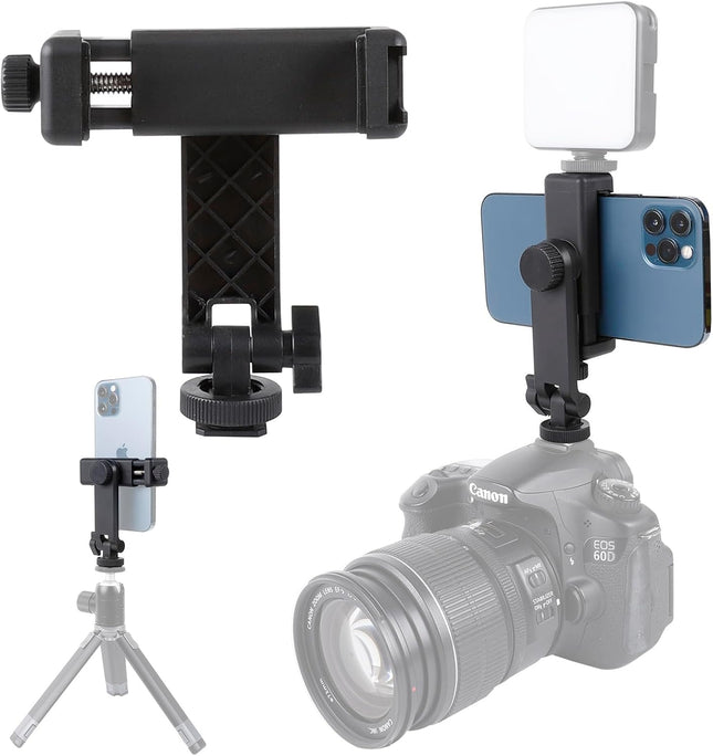 Universal Phone Tripod Mount Adapter 360° Rotation Holder for DSLR Camera