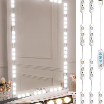 LED Vanity Mirror Lights – 3 Color Modes, Dimmable, Stick-On, Ultra Bright