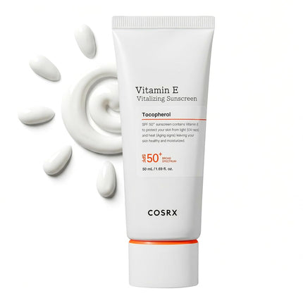 Vitamin E Sunscreen SPF 50 1.69oz, Lightweight Hydrating Face Sunscreen for Oily Skin