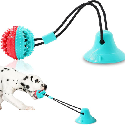 Dog Chew Toys for Aggressive Chewers – Puppy Training, Teething Rope & Puzzle Ball (Blue)