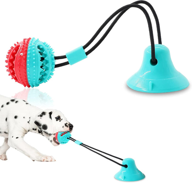 Dog Chew Toys for Aggressive Chewers – Puppy Training, Teething Rope & Puzzle Ball (Blue)