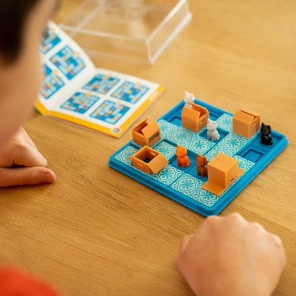 Cats & Boxes Logic Puzzle Game with 60 Challenges for Kids Ages 7+