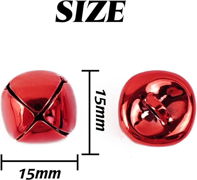 160 Pcs Christmas Jingle Bells for Crafts, 0.6 Inch Multicolor Metal Bells, 8 Colors