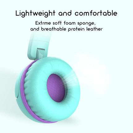 V1 Wired Kids Headphones for School Travel Tablet iPad Phones Green