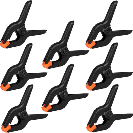 12-Pack 3.5” Plastic Spring Clamps – Heavy Duty Clips for Crafts & Wood