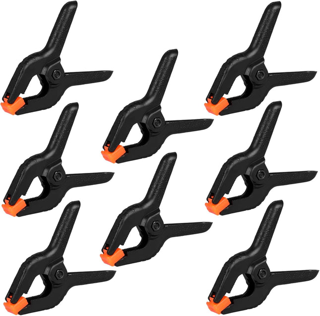 12-Pack 3.5” Plastic Spring Clamps – Heavy Duty Clips for Crafts & Wood