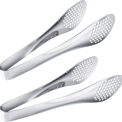 9 Inch Buffet Tongs Set of 2 Stainless Steel Food Serving Kitchen Tongs
