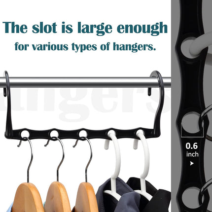 6-Pack Magic Hangers – Space-Saving Closet Organizer for Clothes & Dorms
