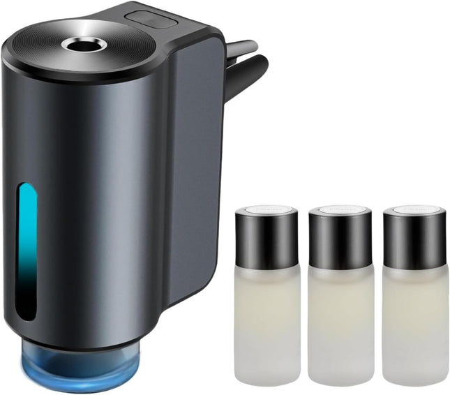 Smart Car Air Freshener Diffuser – 3 Adjustable Modes, 3 Essential Oils, Long-Lasting