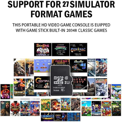 2026 Retro Gaming Console, 20,000+ Games, 4K TV Stick, 2 Wireless Controllers