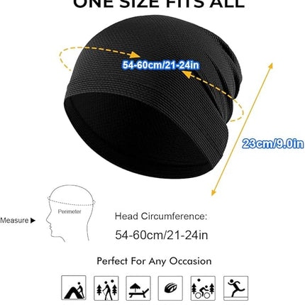 Cooling Skull Cap – 1/2 Pack, Breathable Mesh, Men & Women, Running & Gym