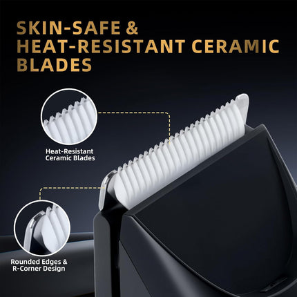 Men Pubic Hair Trimmer Manscape Body Groomer Ceramic Blade USB-C Rechargeable
