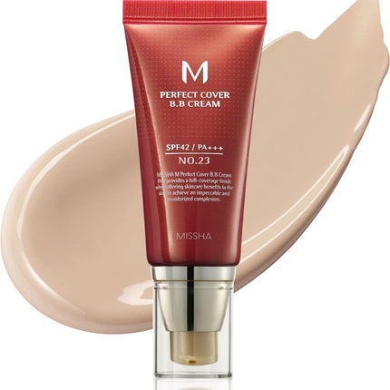 BB Cream No.23 Natural Beige SPF42 PA+++ Tinted Moisturizer 1.69 Oz