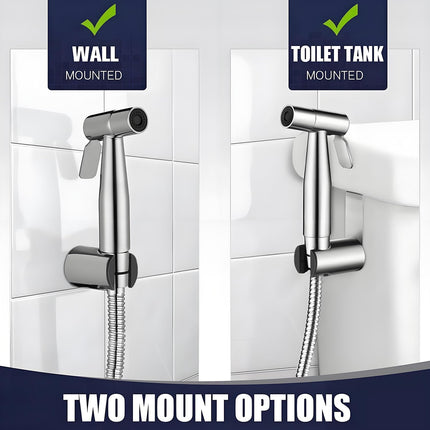 Handheld Bidet Sprayer for Toilet Stainless Steel Bathroom Sprayer Set