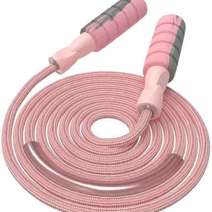 Pink Weighted Jump Rope for Women & Children – Adjustable Skipping Rope for Exercise