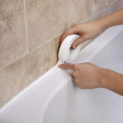 Waterproof Caulk Strip – Self-Adhesive 1.5” x 10.5ft for Toilet & Tub Edges