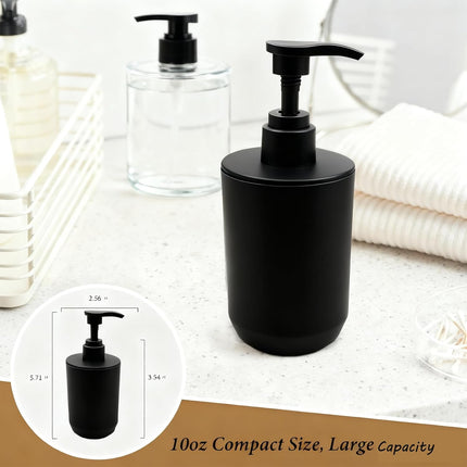 4-Piece Bathroom Accessories Set – Toothbrush Holder, Soap Dispenser, Black