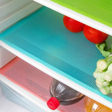 9 Pack Refrigerator Mats, Washable Fridge Liners for Shelves & Drawers