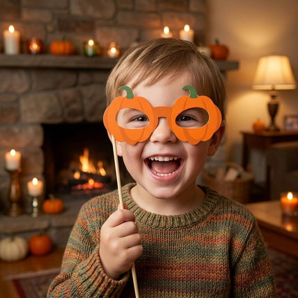 27-Piece Halloween Photo Booth Props, Spooky Party Decorations & Costume Accessories