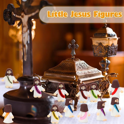 40 Pcs Mini Jesus Figurines – Bulk Little Jesus Figures for Crafts & Gifts