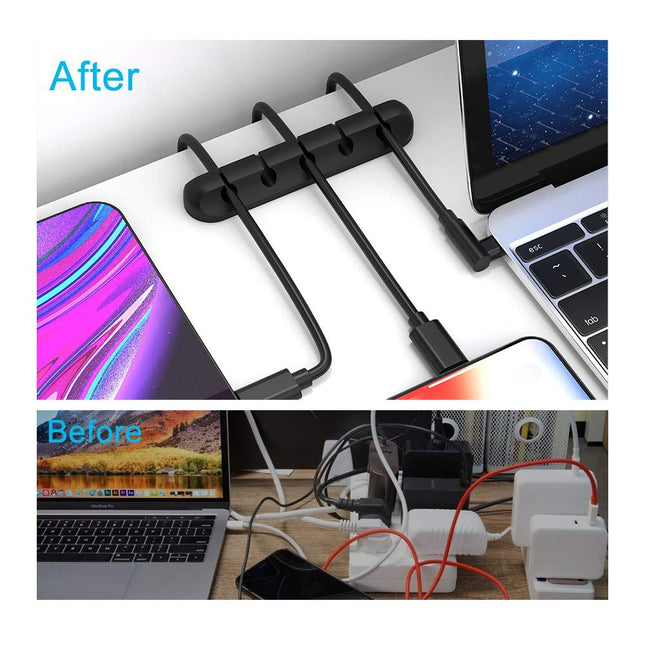 2-Pack Cord Organizer – Cable Clips for USB, Power Wires, Home & Office