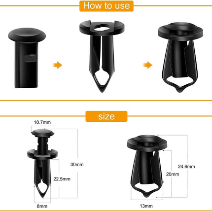 GRC-70 35PCS Engine Under Cover Splash Shield Bolts & Fender Liner Push Retainers