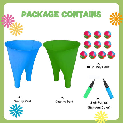 Granny Pants Yard Game with Bouncy Balls & Pump Family Outdoor Party Fun