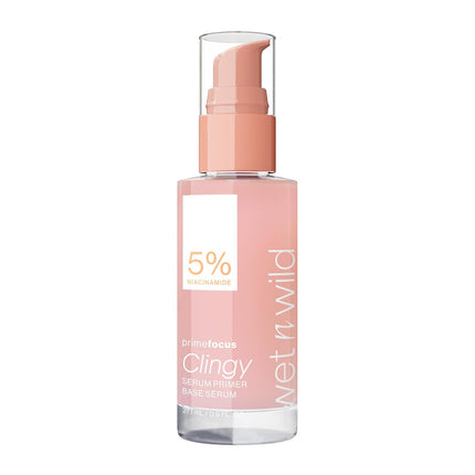 Prime Focus Clingy Serum Primer – Hydrating & Brightening, 16HR Longwear