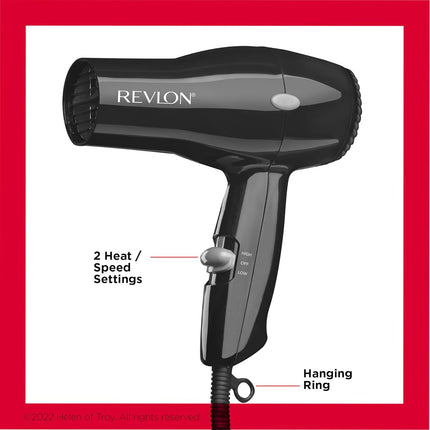 1875W Compact Hair Dryer, Lightweight Travel Blow Dryer for Home & Travel