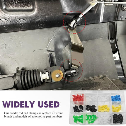 80PCS Door Lock Rod Clips – Assortment Kit for Tailgate & Door Handle Retainer Clips