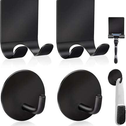 Premium Razor & Towel Holder – 304 Stainless Steel, Heavy Duty, Black