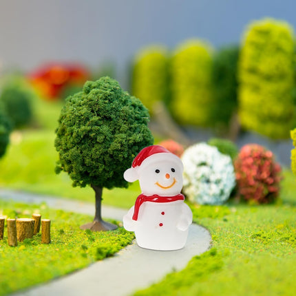 8 PCS Tiny Santa Ornaments Mini Resin Christmas DIY Decorations