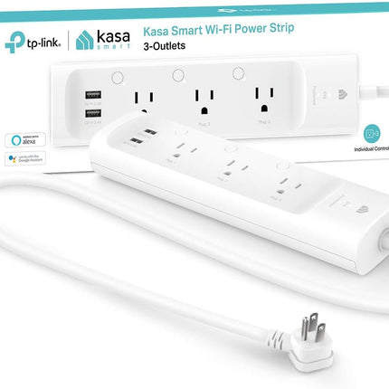 Smart Surge Protector Power Strip – KP303, Alexa & Google Home Ready